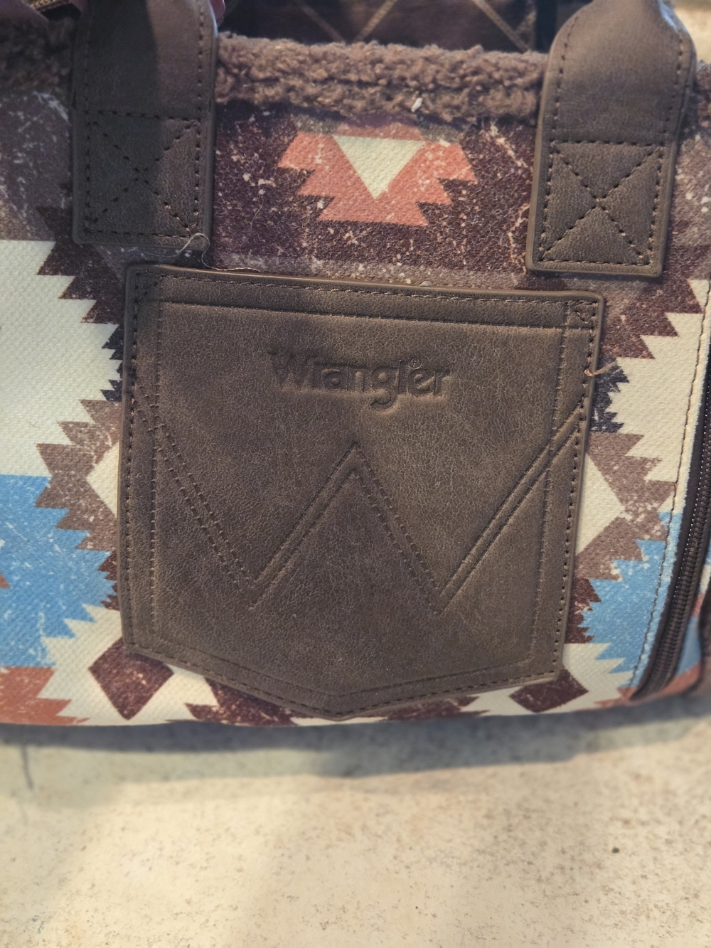 Wrangler Aztec Pattern Brown & Blue Womens